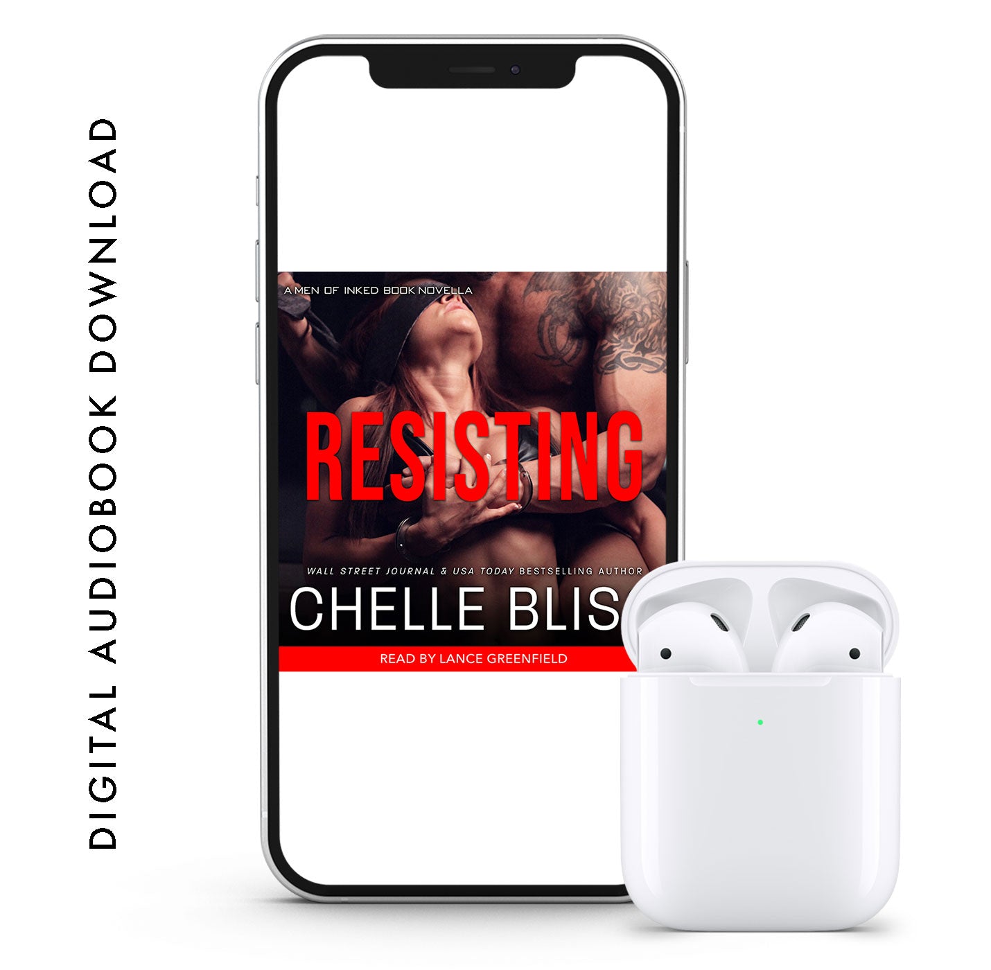 resisting audiobook by chelle bliss couple embracing