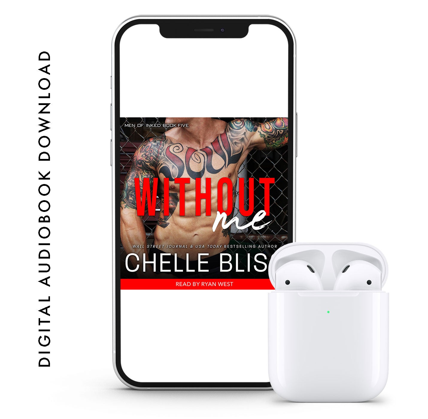 without me audiobook by chelle bliss tattooed man