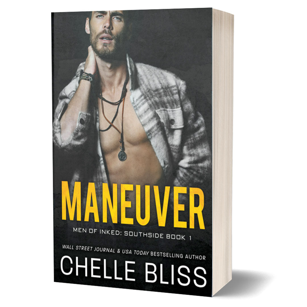 maneuver paperback book man staring at camera