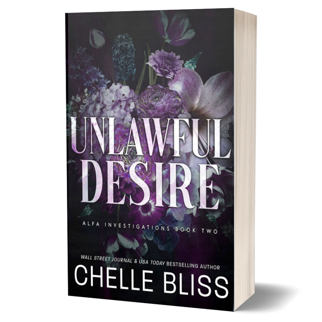 unlawful desire paperback book by chelle bliss purple flower
