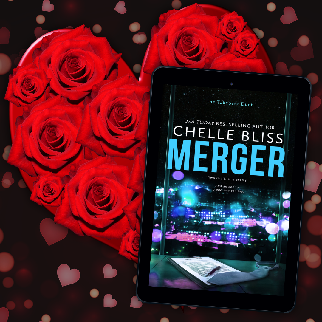merger ebook by chelle bliss city skyline roses 
