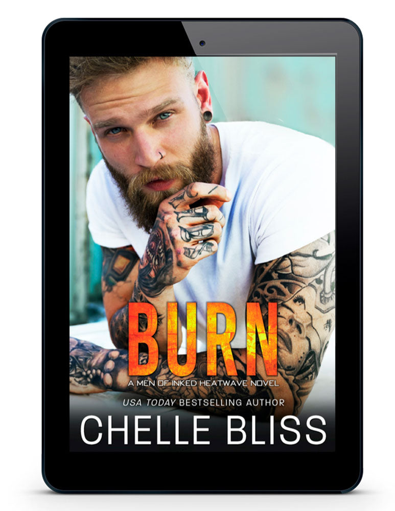 Burn eBook - Tattooed Man staring at the camera