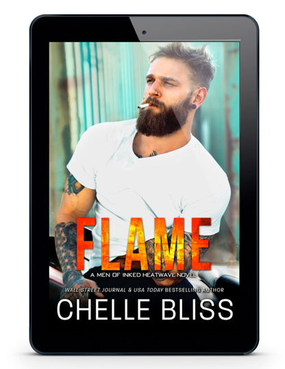 Flame eBook - Tattooed Man on a Motorcycle