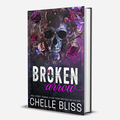 broken arrow hardcover book by chelle bliss skull on cover 