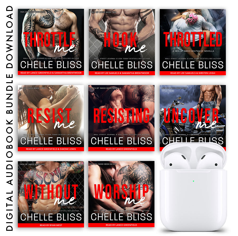 eight men of inked audiobooks by chelle bliss tattoed men couple embracing 
