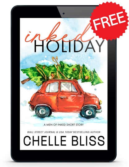 free inked holiday ebook red car with tree on roof 