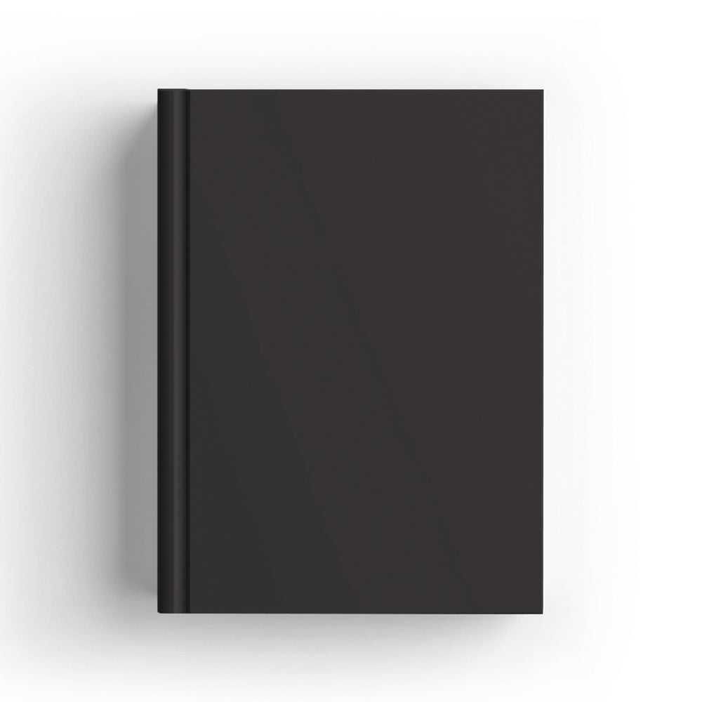 Black book on a white background