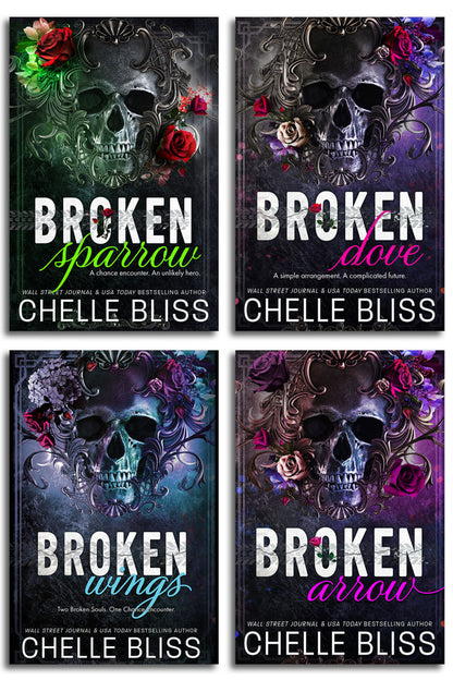 four paperback books by chelle bliss open road series skulls 