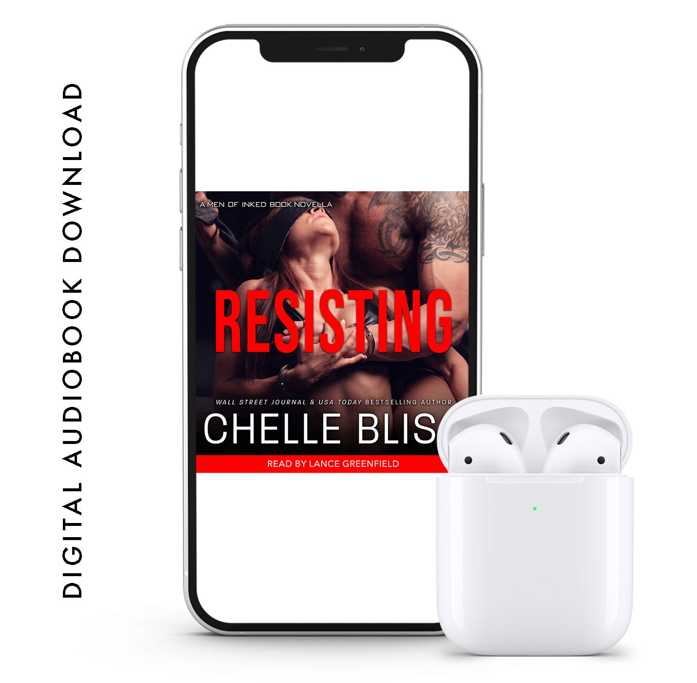 resisting audiobook by chelle bliss couple embracing 