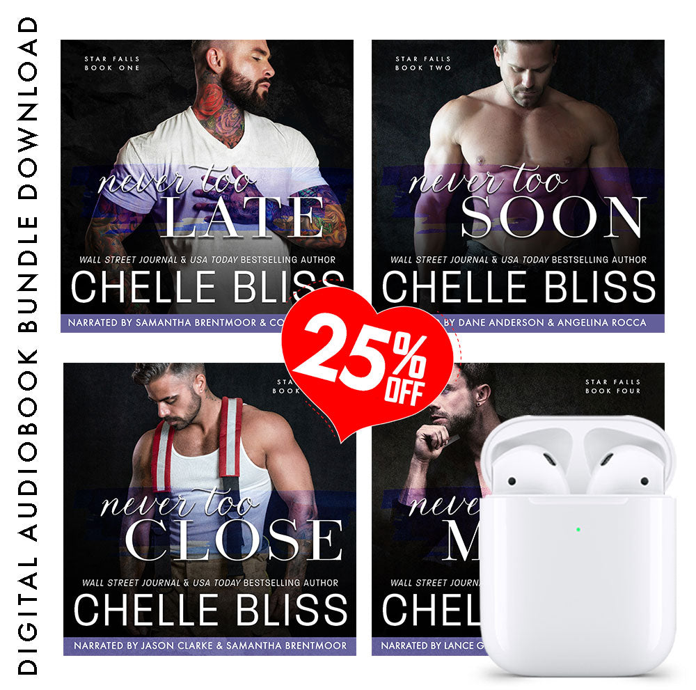 digital audiobook bundle Star falls series books 1-4 by chelle bliss featuring various men with a 25% discount 