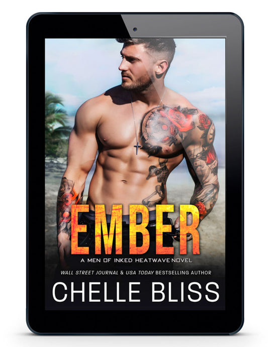 Ember eBook - Tattooed shirtless man on the beach