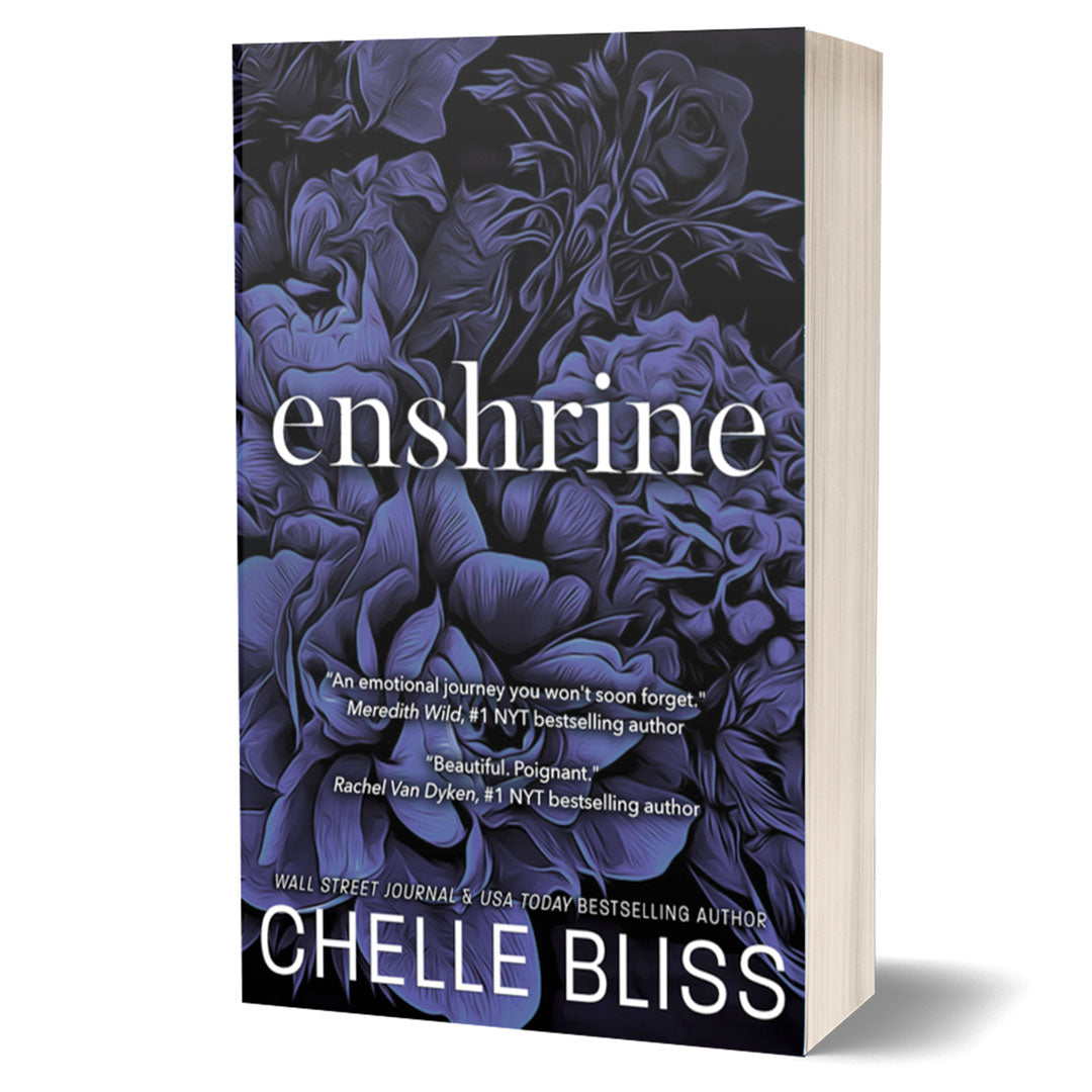 enshrine paperback book by chelle bliss flowers on cover
