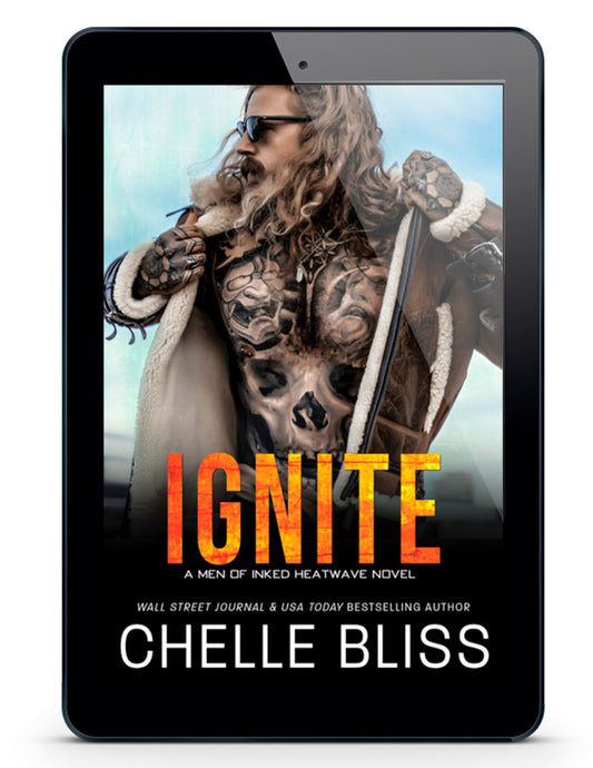 Ignite eBook - Tattooed Man in a leather fur lined jacket wearing sunglasses