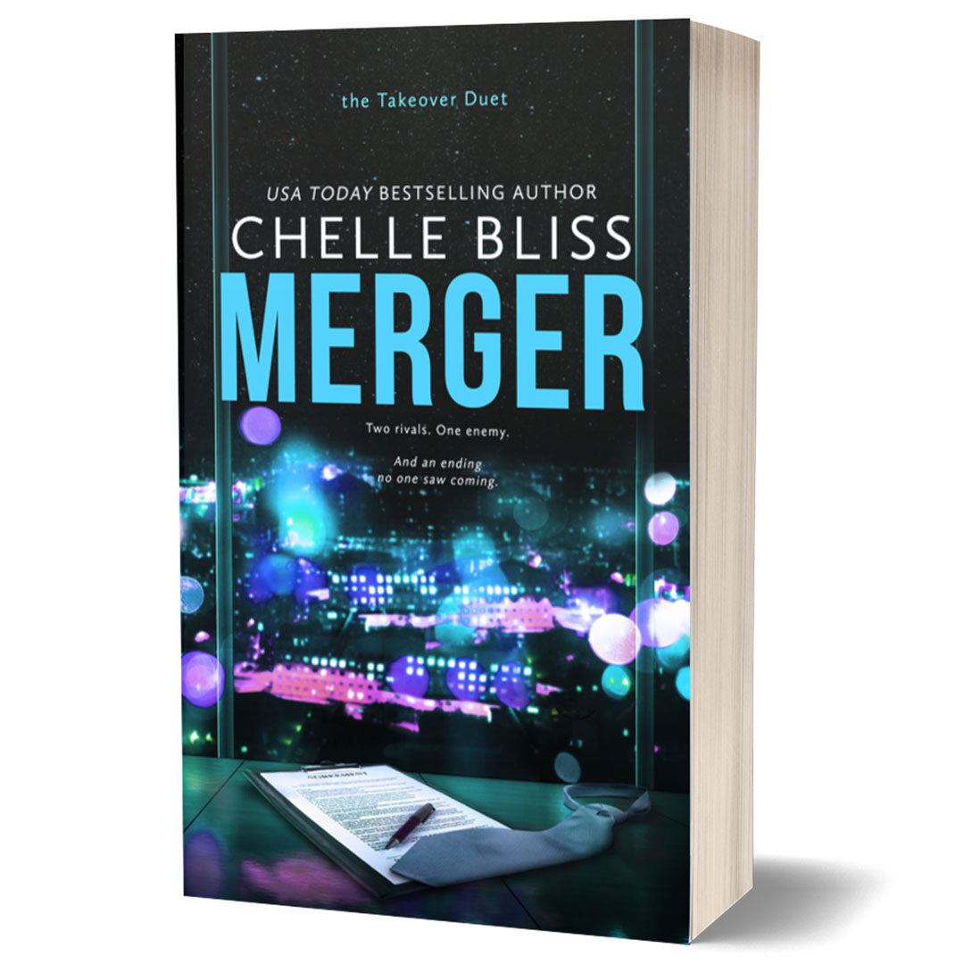 merger paperback book by chelle bliss city skyline 