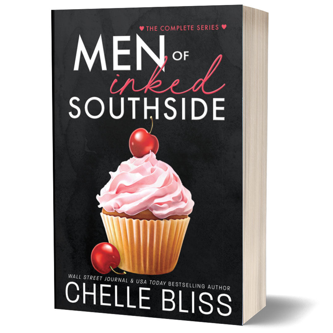 Men of Inked Southside Complete Series by Chelle Bliss featuring a cupcake with cherries on the cover. 