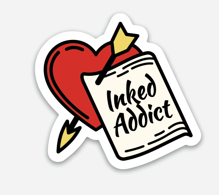 inked addict sticker 